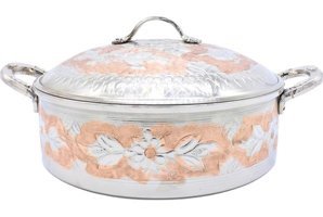 Copperdone El İşlemeli Bakır 25 cm Derin Tencere
