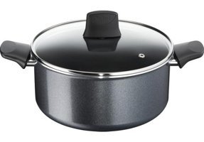 Tefal C3674602 Cam Kapaklı Titanyum 24 cm Derin Tencere