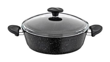 Papilla Vilma Cam Kapaklı Granit 24 cm Karnıyarık Tencere