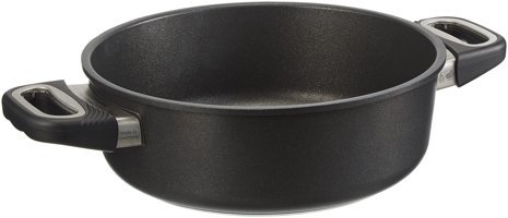 Amt D-AMT824 Cam Kapaklı Alüminyum 24 cm Basık Tencere