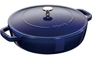 Staub Braisers Chistera Döküm 24 cm Basık Tencere
