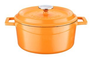 Lava Spring Döküm 24 cm Derin Tencere Turuncu
