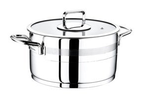 Evimsaray Safir S-1389 Cam Kapaklı Çelik 22 cm Derin Tencere