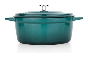 Schafer Guss Chef Döküm 24 cm Derin Tencere Turkuaz