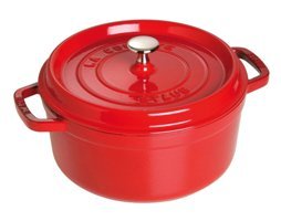 Staub Döküm 26 cm Derin Tencere Kırmızı