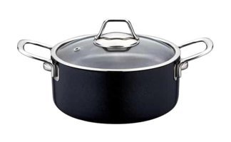 Evimsaray Zest Gusto Cam Kapaklı Granit 26 cm Derin Tencere