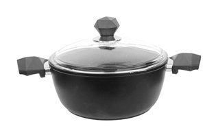 Aryıldız TT Core Cam Kapaklı Granit 20 cm Derin Tencere