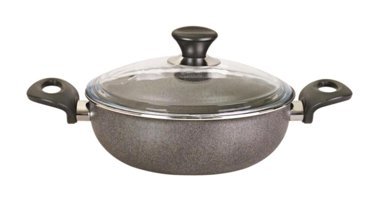Mehtap Cam Kapaklı Granit 24 cm Karnıyarık Tencere