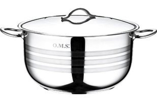 Oms Collection Paslanmaz Çelik 22 cm Derin Tencere