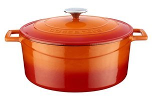 Lava Folk Döküm 28 cm Derin Tencere Turuncu