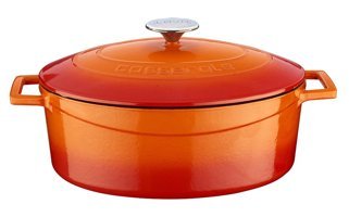 Lava Folk Döküm 23 cm Derin Tencere Turuncu