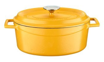 Lava Spring Demir Döküm 21 cm Derin Tencere Sarı