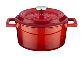 Lava Trendy Döküm 16 cm Derin Tencere Kırmızı