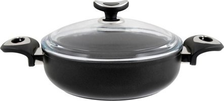 Leggno PLS2323ST26 Cam Kapaklı Granit 26 cm Derin Tencere