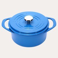 Pot Art Döküm 24 cm Derin Tencere Mavi