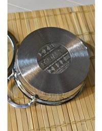 Oms Collection Mini Cam Kapaklı Paslanmaz Çelik 16 cm Basık Tencere