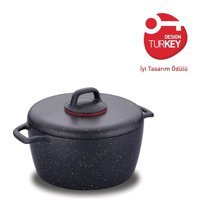 Korkmaz Gusto Plus Granit 20 cm Derin Tencere