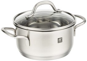 Zwilling 666521400 Cam Kapaklı Paslanmaz Çelik 14 cm Derin Tencere