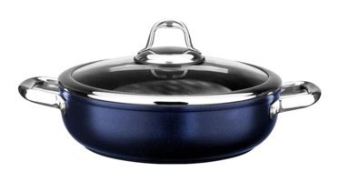 Leggno MST2828ST24BL Master Daily Cam Kapaklı Titanyum 24 cm Basık Tencere