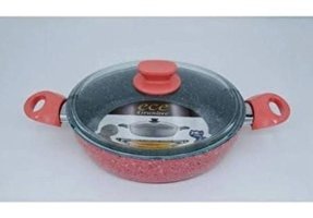 Tekno Trust Ece Cam Kapaklı Granit 30 cm Karnıyarık Tencere