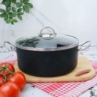 Meşeler Cam Kapaklı Granit 22 cm Derin Tencere