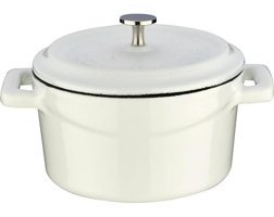 Lava Trendy Mini Döküm 10 cm Derin Tencere Beyaz