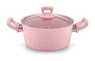 Hascevher Germanitium Cam Kapaklı Granit 22 cm Derin Tencere
