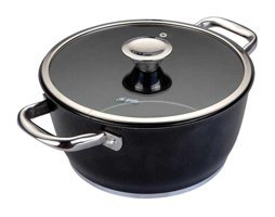 Aryıldız Trendy Prestige İndüksiyon Cam Kapaklı Granit 20 cm Derin Tencere