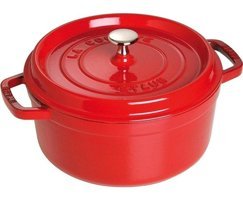 Staub La Cocotte Döküm 24 cm Derin Tencere Kırmızı