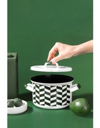 Emaylab Rainpot Emaye 16 cm Derin Tencere Yeşil