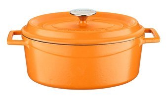 Lava Spring Demir Döküm 21 cm Derin Tencere Turuncu