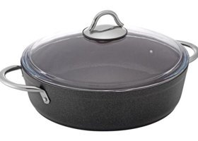 Bonera Pro PLUS26 Cam Kapaklı Granit 26 cm Karnıyarık Tencere