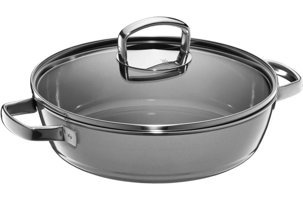 Wmf Fusiontec 3201111935 Cam Kapaklı Çelik 24 cm Basık Tencere