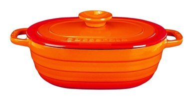 Lava Experience Demir Döküm 24 cm Derin Tencere Turuncu