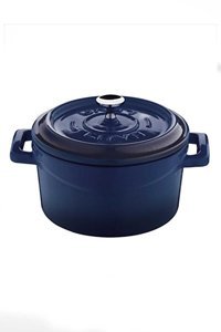 Lava Folk Mini Demir Döküm 10 cm Derin Tencere Mavi