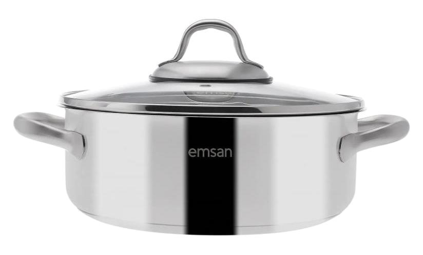 Emsan Steel Force Çelik 28 cm Karnıyarık Tencere