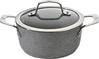 Ballarini 750028290 Cam Kapaklı Granit Derin Tencere