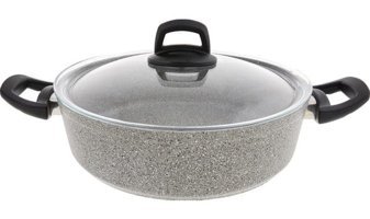 Emsan Durable Cam Kapaklı Granit 26 cm Karnıyarık Tencere
