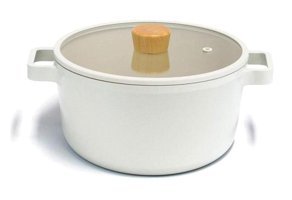 Neoflam Fika D-NEOF226D İndüksiyon Cam Kapaklı Döküm 26 cm Derin Tencere