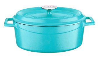 Lava Spring Demir Döküm 21 cm Derin Tencere Turkuaz