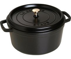 Staub La Cocotte Döküm 28 cm Derin Tencere Siyah