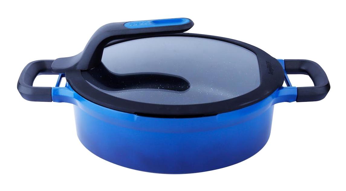 Berghoff Gem Stay Cool Cam Kapaklı Alüminyum 28 cm Basık Tencere