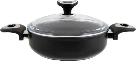Leggno PLS2323ST28 Cam Kapaklı Granit 28 cm Derin Tencere