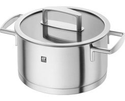 Zwilling Vitality Cam Kapaklı Paslanmaz Çelik 20 cm Derin Tencere