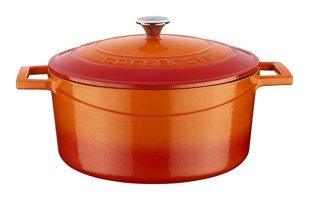 Lava Folk Döküm 24 cm Derin Tencere Turuncu