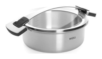 Primanova Woll D-WOLL824CO Cam Kapaklı Çelik 24 cm Basık Tencere