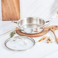 Karaca 3Ply PowerSteel 316+ Cam Kapaklı Çelik 24 cm Karnıyarık Tencere