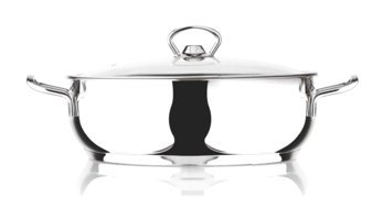 Cooker Lara CKR460 Cam Kapaklı Çelik 24 cm Karnıyarık Tencere