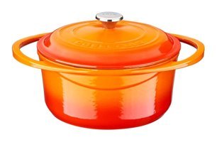 Lava Heritage Demir Döküm 20 cm Derin Tencere Turuncu