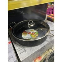 Tuna House No:30 Cam Kapaklı Granit 30 cm Basık Tencere